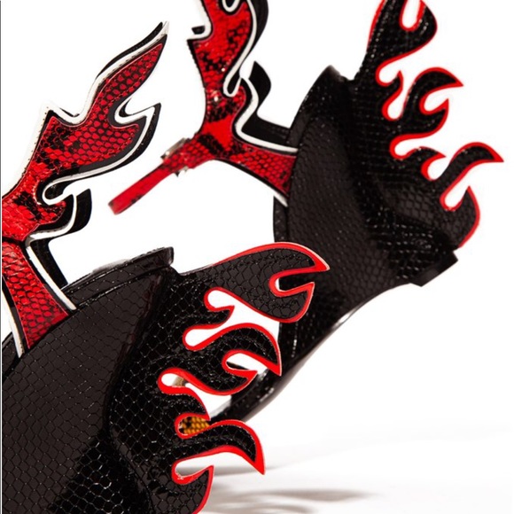 "FLAMES" Wedges !! NEW SNAKESKIN MIX !! - Picture 3 of 6